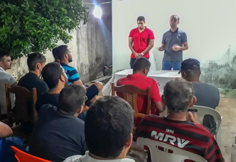 Fabrício Abrantes recebe apoio do pré-candidato a vereador Bruno Lage