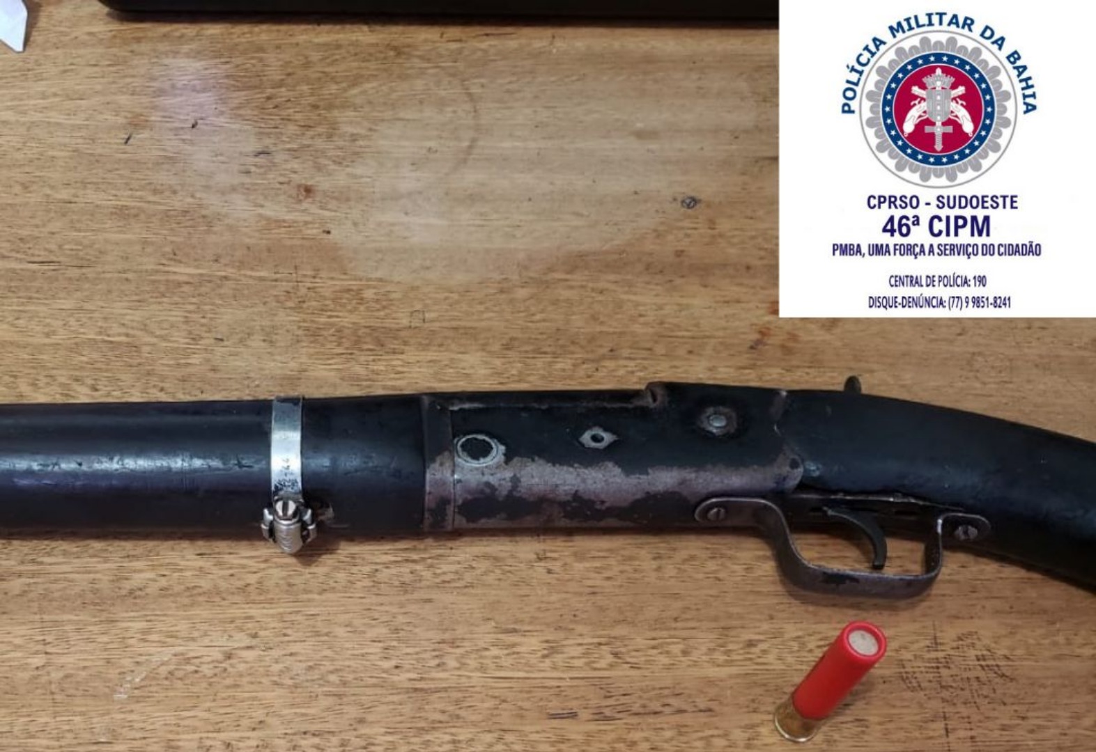 Livramento: Polícia apreende arma em posse de idoso no Distrito de Iguatemi  