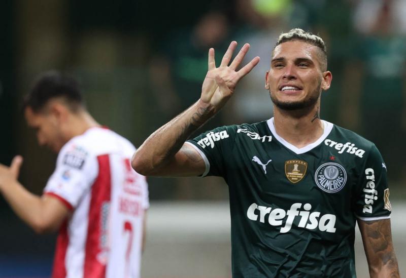 Libertadores: Palmeiras toma susto, mas goleia Independiente Petrolero por 8x1