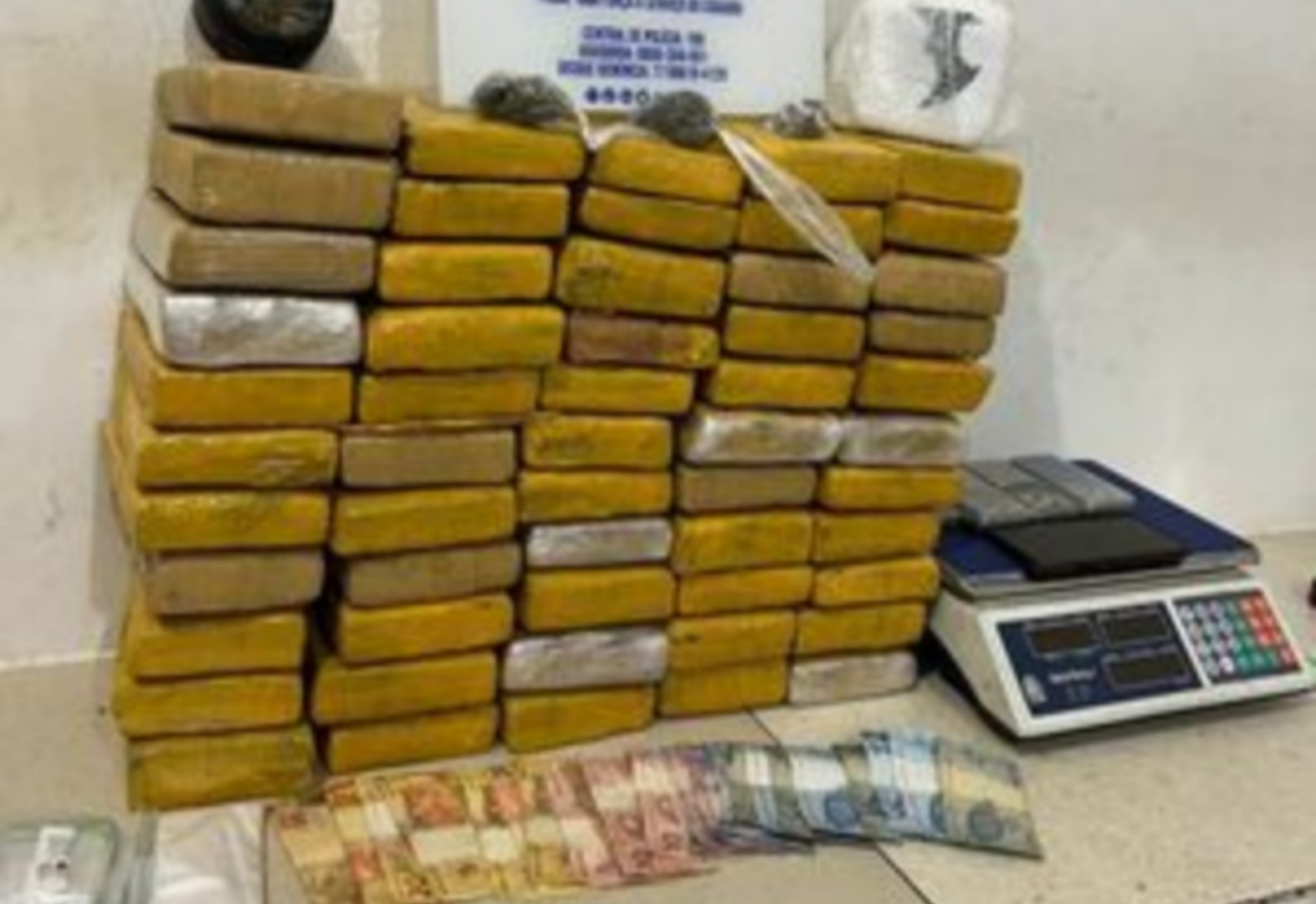 PM apreende mais de 40 quilos de drogas que seriam distribuídas no São João de Ibicuí