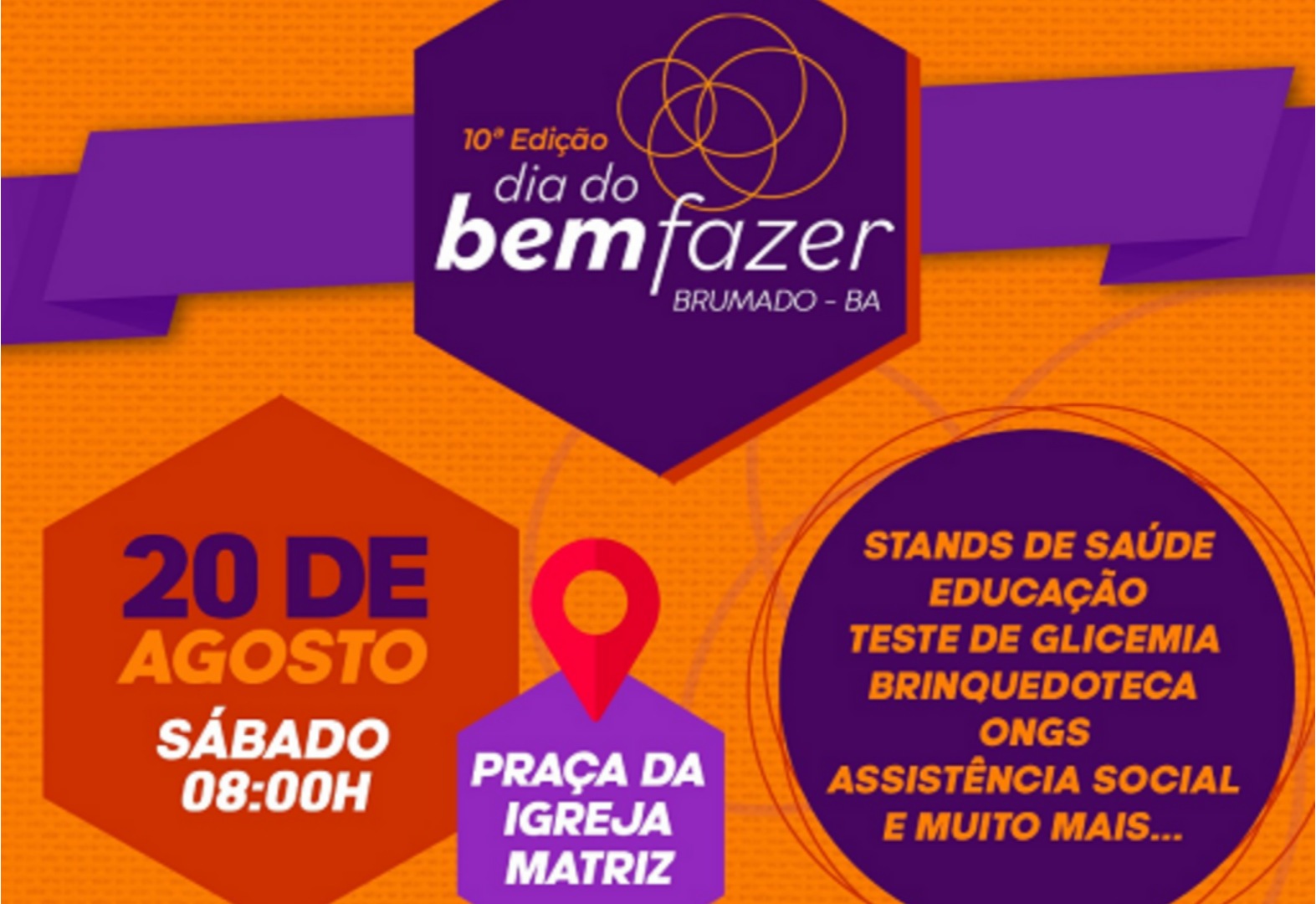 Dia do Bem Fazer acontece neste sábado (20) em Brumado