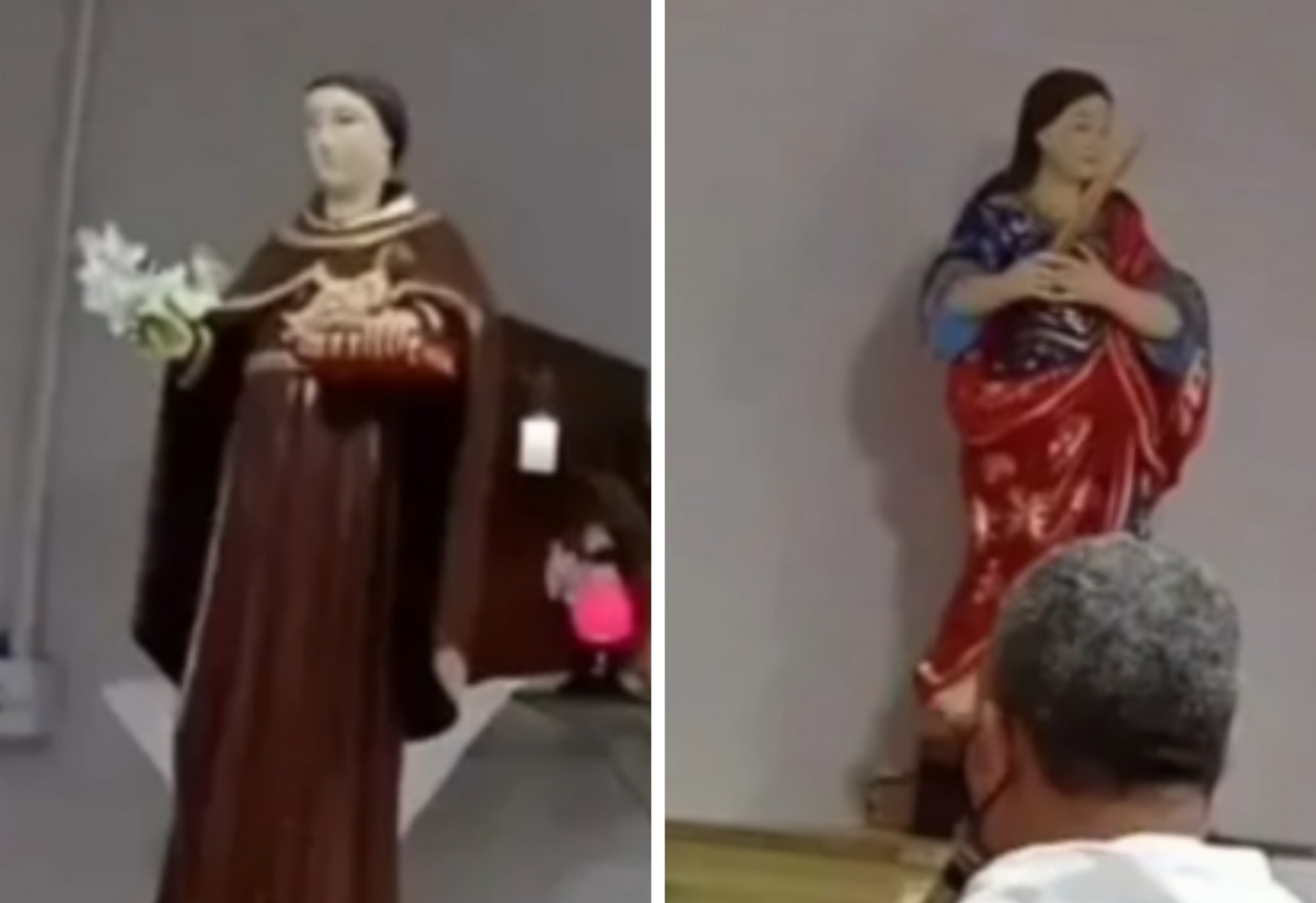 Brumado: Dupla age na madrugada, arromba igreja do Distrito de Ubiraçaba e leva imagens raras