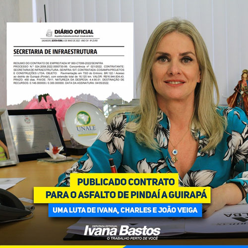 Após trabalho de Ivana pavimentação Guirapá Pindaí já é uma realidade