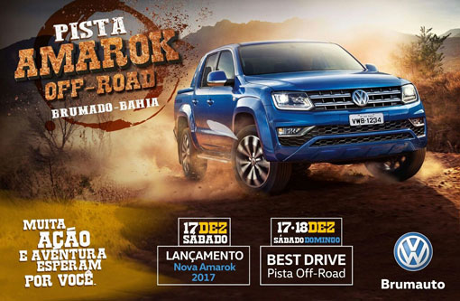 Vem aí o lançamento da Nova Amarok e inauguração da pista 'Off-road Amarok' em Brumado