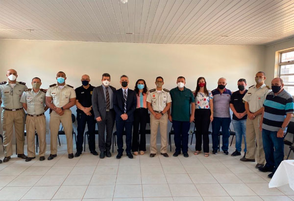 Comandante da 46ª CIPM promoveu café da manhã com as principais autoridades de Livramento