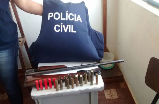 Rio do Antônio: Polícias Civil e Militar apreendem armas, munições e produtos de origem ilícita