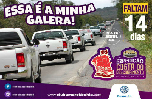 Expedição Costa do Descobrimento acontece de 21 a 24 de abril