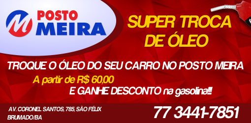 Troque o Óleo de seu veículo no Posto Meira 