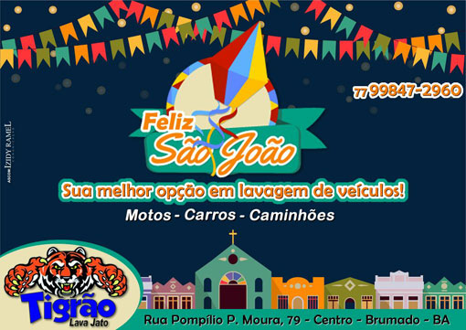 Tigrão Lava Jato: No mês de Junho, lave seu veículo de segunda a quinta e tenha 15% de desconto à vista