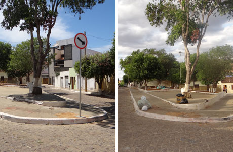 Brumado: Após denúncia de erro em sinalização, DTTU retira placas da Praça Anastácio