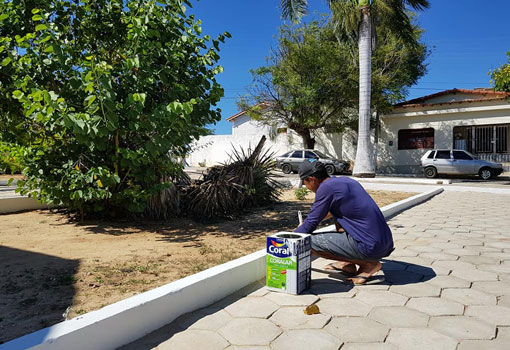 Aracatu: prefeitura realiza obras de área de lazer e entretenimento da cidade