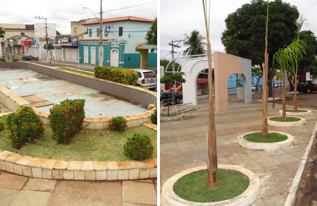 Brumado: Praça Armindo Azevedo está passando por reforma