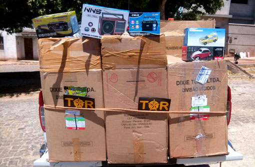 Sudoeste: PRE apreende produtos eletrônicos durante operação na BR-030