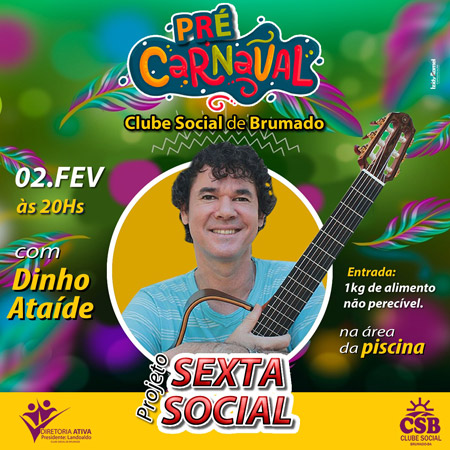 Clube Social de Brumado promove Pré-Carnaval beneficente nesta sexta (02)