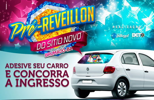 Promoção imperdível: Plote seu carro com publicidade do Pré-reveillon e concorra a 2 camisas da festa