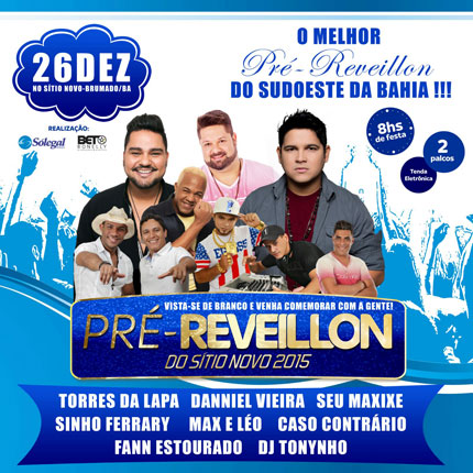 Brumado: É neste sábado (26) o Pré-Reveillon do Sítio Novo 