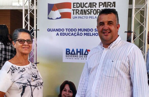 Barra da Estiva: Prefeito participa do lançamento do Pacto pela Educação do Governo do Estado