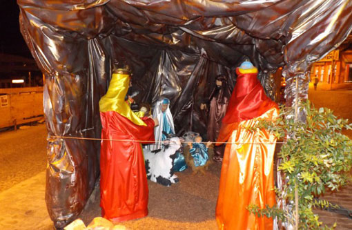 Muita alegria marca a inauguração do presépio Natalino em Aracatu