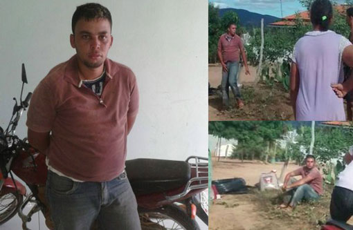 Lagoa Real: Populares detém assaltante e o deixa amarrado até a chegada da polícia