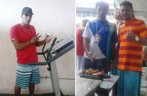 Presos fazem churrasco na penitenciária Lemos Brito, em Salvador