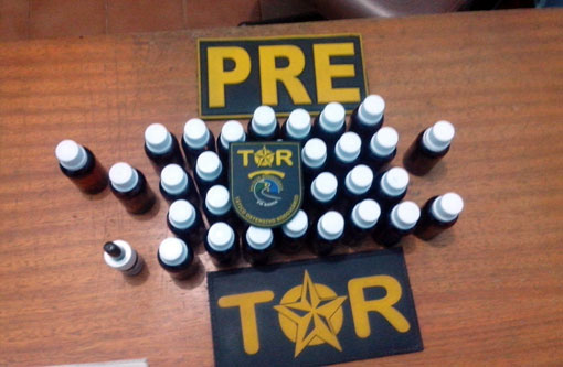 Rio de Contas: Durante abordagens, PRE apreendeu substância química