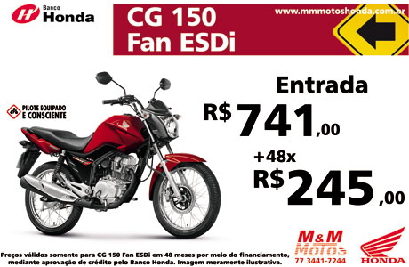 Mega promoção M & M Motos - Honda