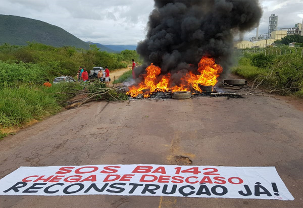 Governo do Estado divulga nota após manifestação na BA-142