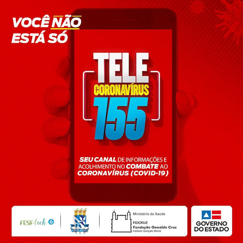 Tele Coronavírus na Bahia completa 60 dias com mais de 43 mil atendimentos