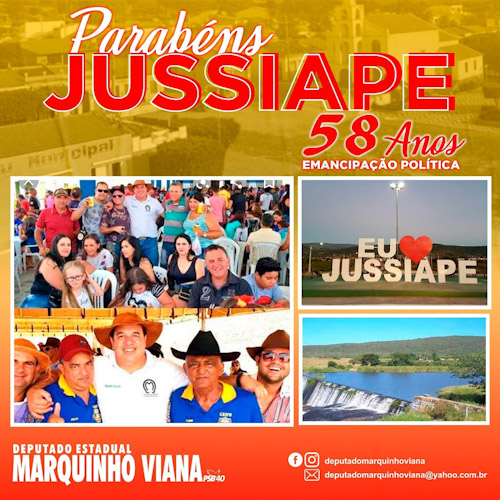 Deputado Marquinho Viana parabeniza Jussiape