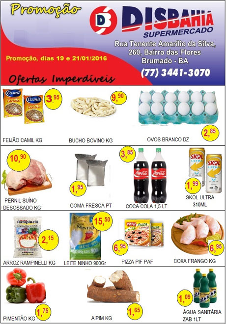 Brumado: Promoção do Disbahia acontece nesta terça (19) e quarta (21)