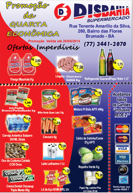 Quarta-feira é dia de economizar na Quarta Econômica do Disbahia