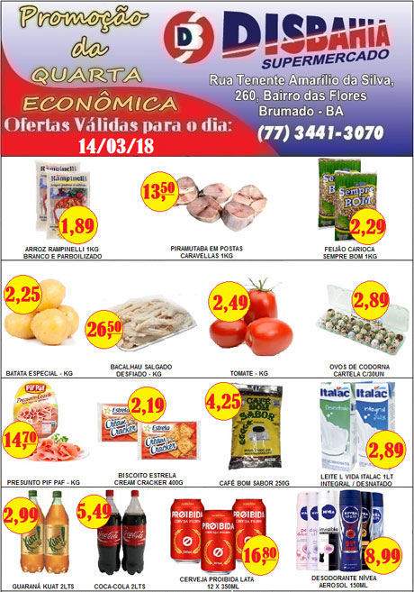 Hoje é dia de economizar na 'Quarta Econômica' do Disbahia