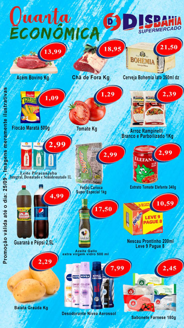 Brumado: venha de economizar na 'Quarta Econômica' do Disbahia