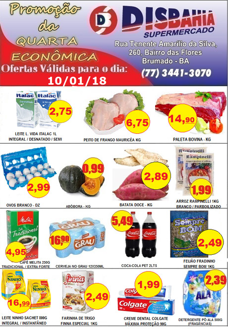 Hoje é dia de economizar na 'Quarta Econômica' do Disbahia