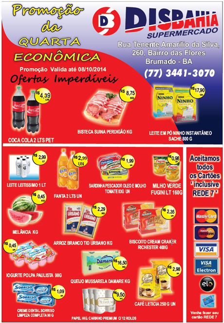 Quarta-feira é dia de economizar na Quarta Econômica do Disbahia