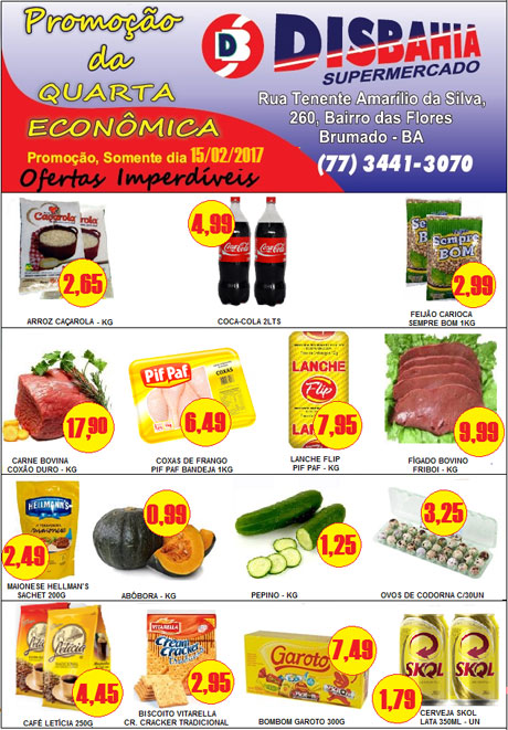 Hoje é dia de economizar na 'Quarta Econômica' do Disbahia