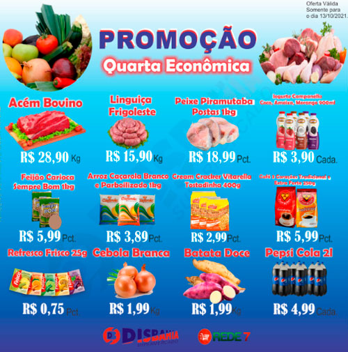 Confira as ofertas da Quarta Econômica do Disbahia Supermercado