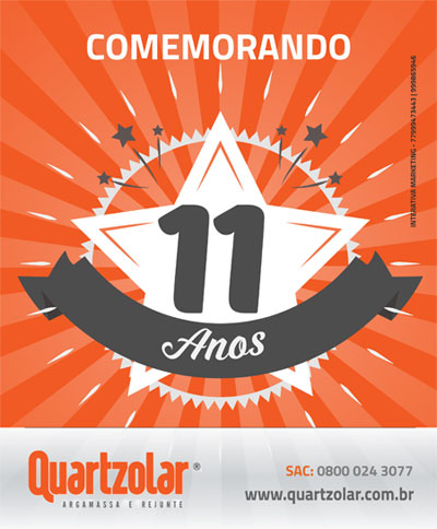 Quartzolar Argamassa e Rejunte completa 11 anos de história