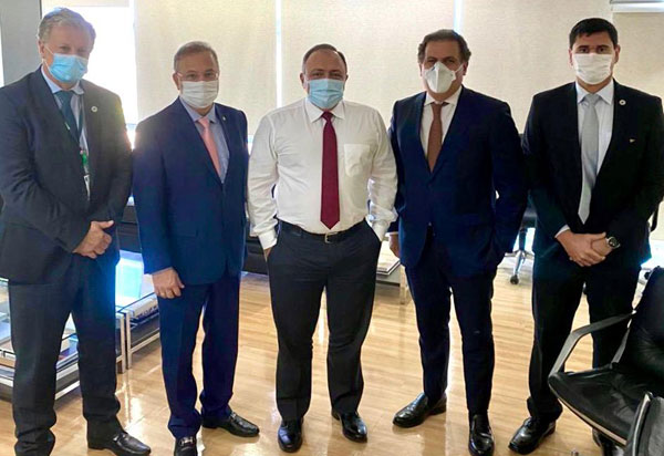 Em reunião com Ministro da Saúde, Bahia assegura mais de R$ 43 milhões em recursos federais para o coronavírus