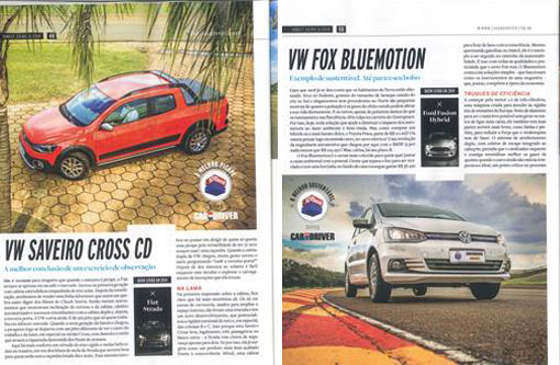 Saveiro cabine dupla é eleita 'melhor picape' e Fox BlueMotion 'melhor carro sustentável'