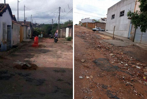 Rey de Domingão solicita calçamento para ruas do Parque Alvorada e manutenção de esgoto da Rua Domingos Medrado