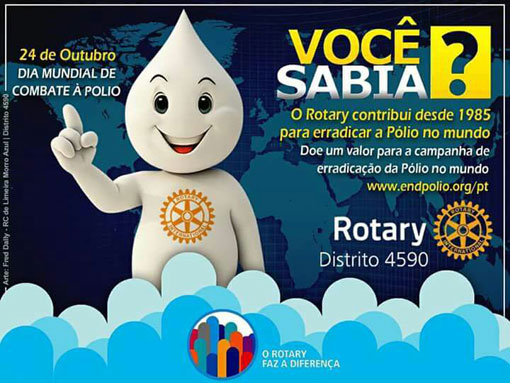 Brumado: rotarianos fazem reflexões no Dia Mundial de combate à Pólio