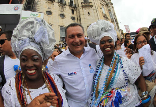 'Que possamos trabalhar muito ao longo do ano', diz Rui Costa no Cortejo da Lavagem do Bonfim