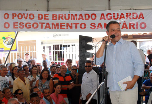 Brumado: Rui Costa diz que entregará em 2018 a primeira fase do esgotamento sanitário do município