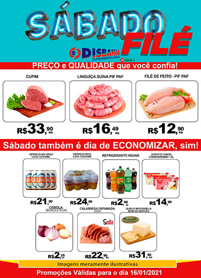 Ofertas: Sábado Filé do Disbahia Supermercado