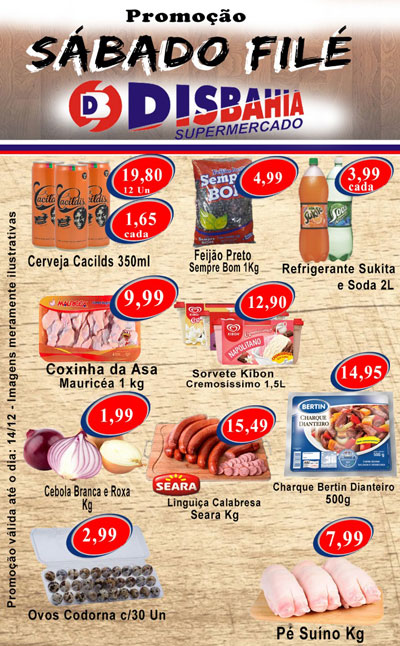 Ofertas: Sábado Filé do Disbahia Supermercado