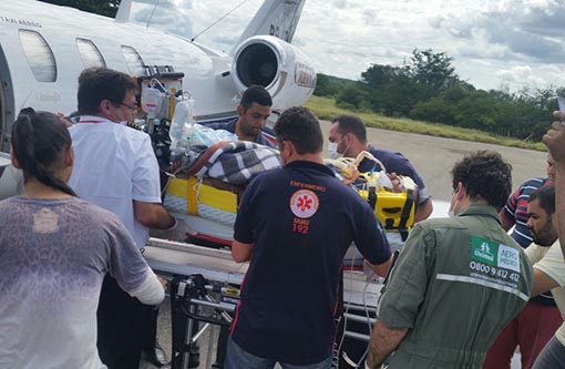 Brumado: Vítima de acidente é transferida em UTI aérea para BH