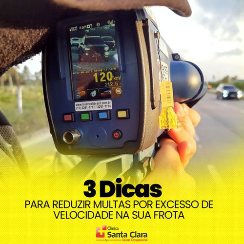 Clínica Santa Clara: 3 dicas para reduzir multas por excesso de velocidade na sua frota