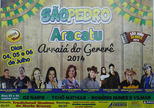 É festa! A melhor festa de São Pedro é em Aracatu