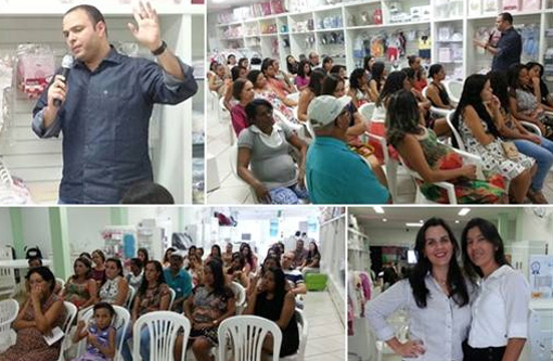 Foi realizada a 1ª palestra da Sapeca Baby & Kids para grávidas e mamães em Brumado 